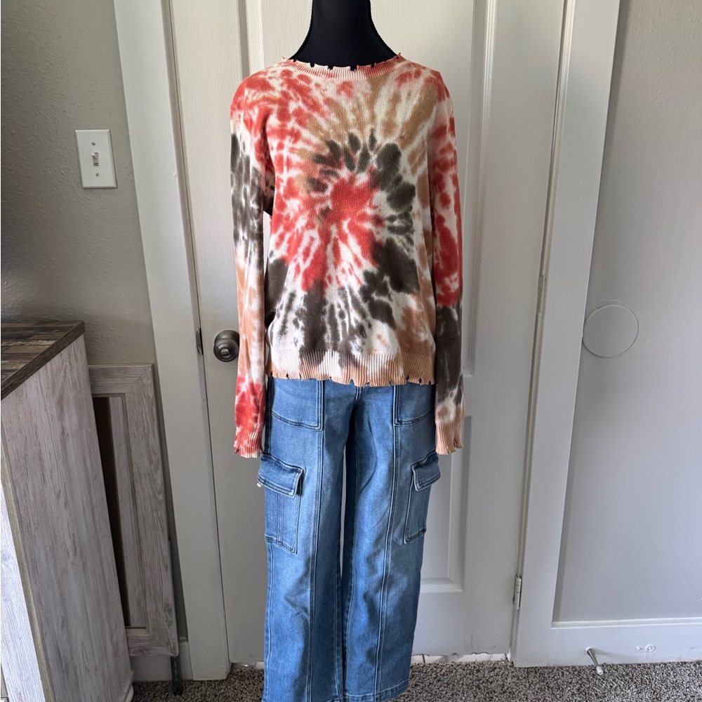 Tie-Dye Long Sleeve Top